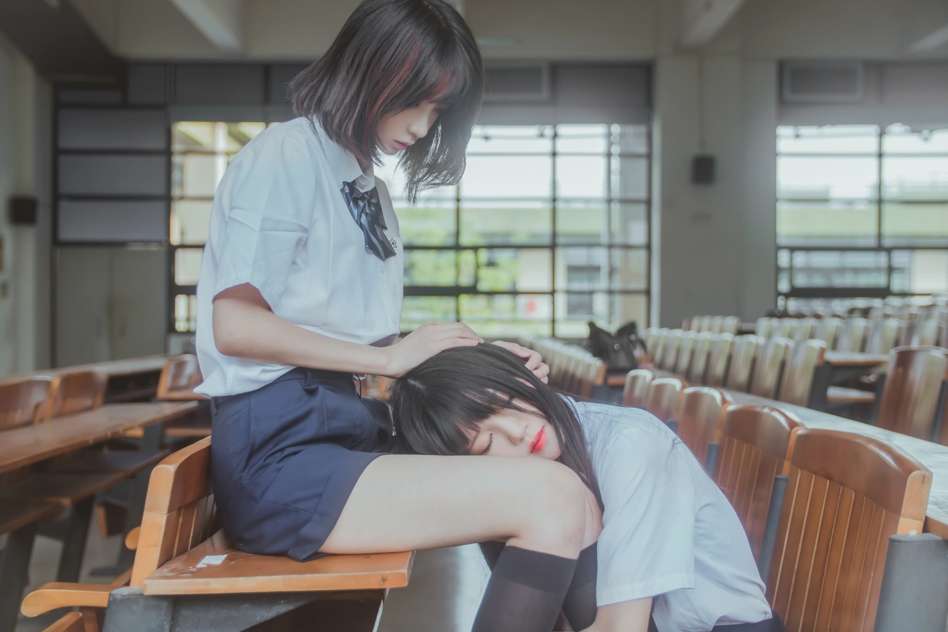 桜桃喵 - NO.002 &疯猫ss JK百合1 3